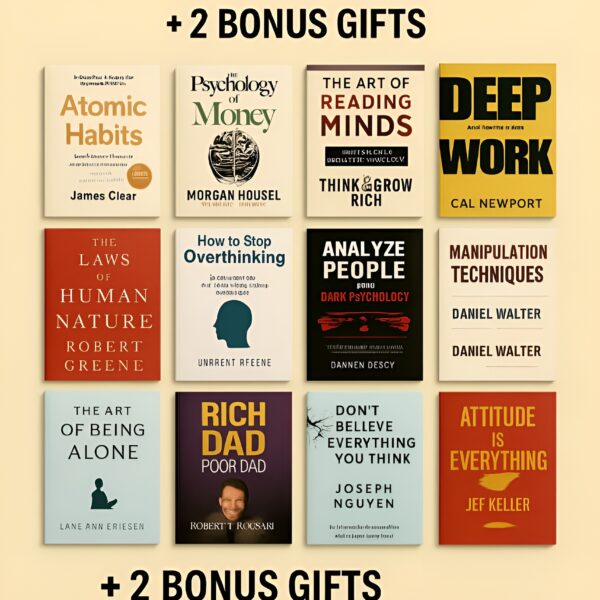 17 Life-Changing PDF Books Bundle + 2 Surprise Gifts (Self-Help, Success & Mindset)